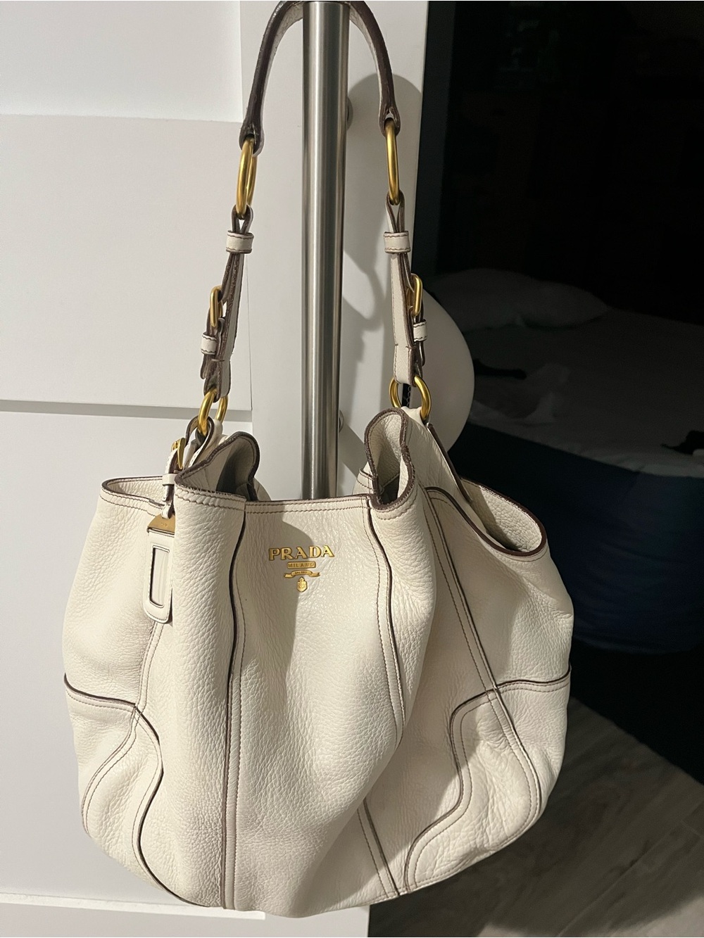 Prada Hobo style leather bag Beautiful!